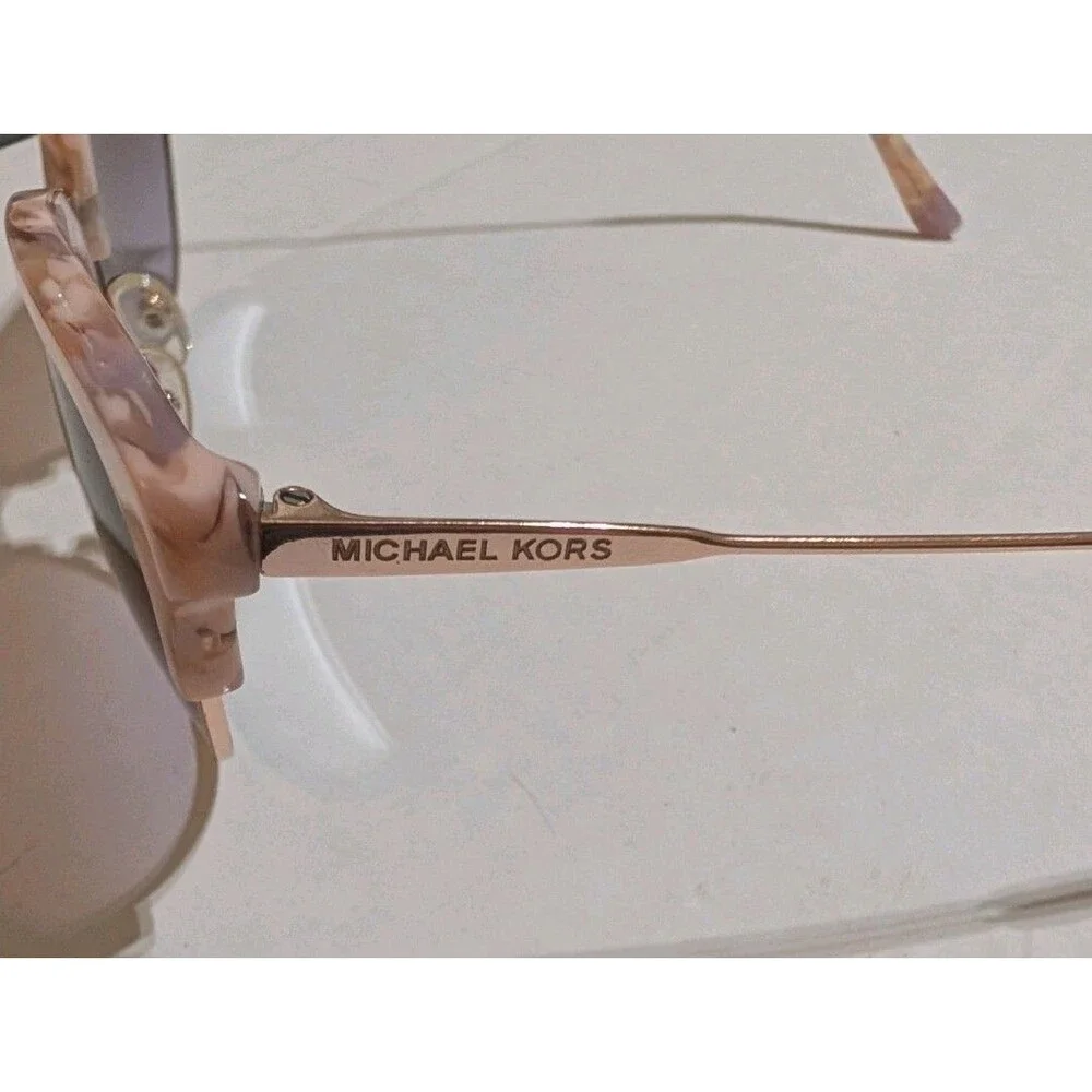 Michael Kors Savannah MK1033 Pink Tortoise Cat Eye Sunglasses With Case